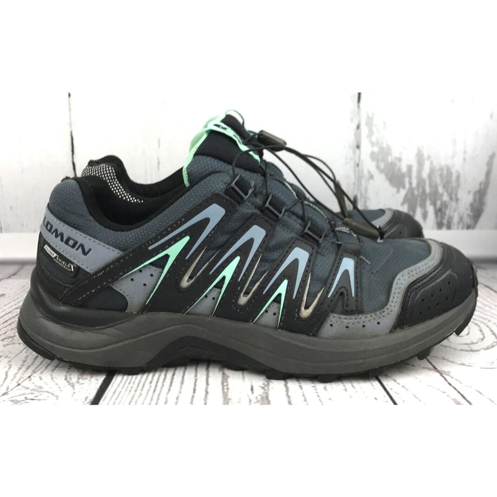 Salomon XA COMP 7 Clima Shield Waterproof Womens Size 7 Hiking Shoes Denim Blue